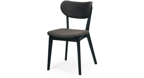 Zurich Dining Chair Black Oak Dark Grey